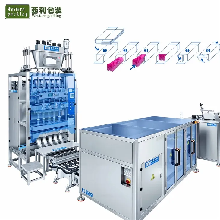 Stick Sachet Packet Kartonozógép